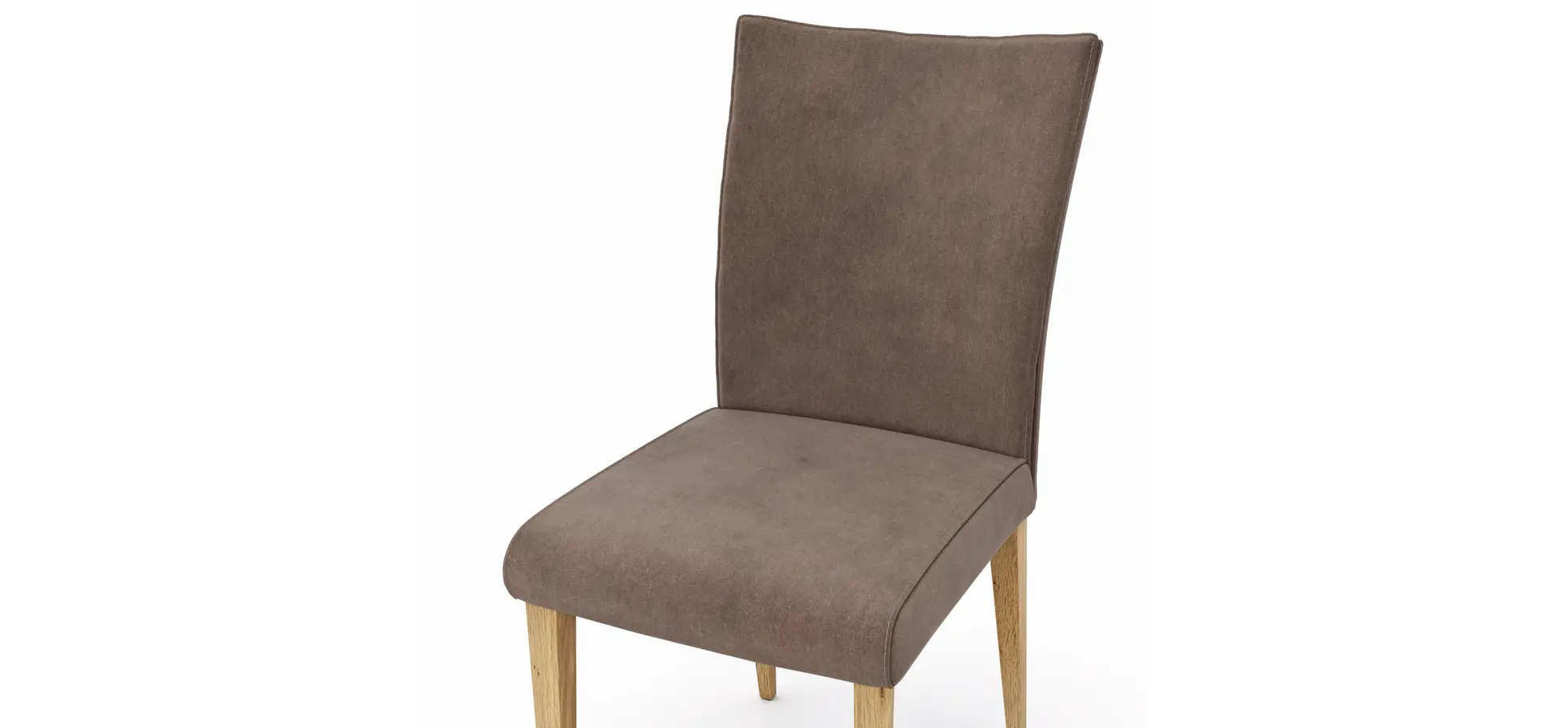 Stuhl Florea - Stoff, Dunkelbraun