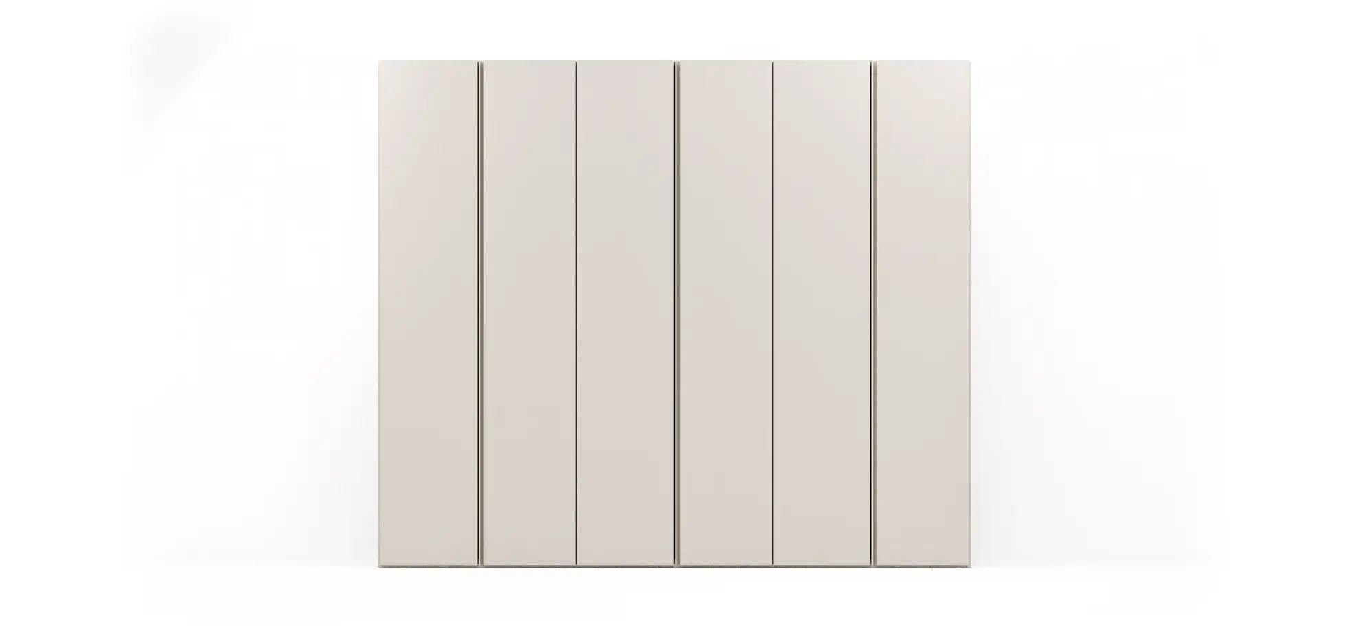Drehtürenschrank Loretto - B ca. 280 cm, Melamin, Perlmutt