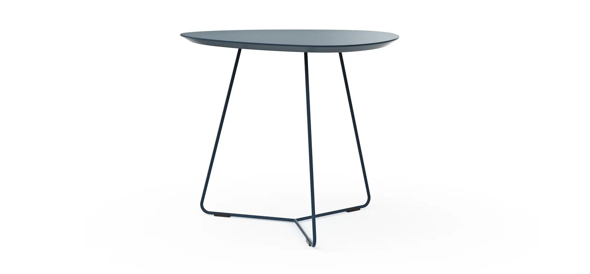 Ecktisch Fano - LBH ca. 59x50x50 cm, Fenix, Dunkelblau