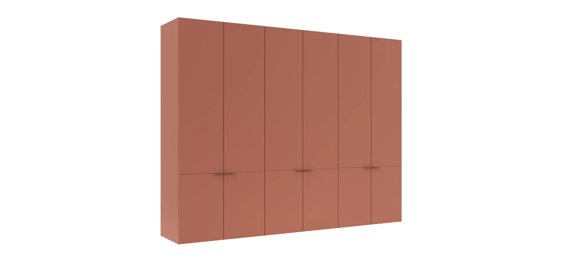 Drehtürenschrank Matera - BTH ca. 301x60x235 cm, Lack Matt, Pfirsich 131610
