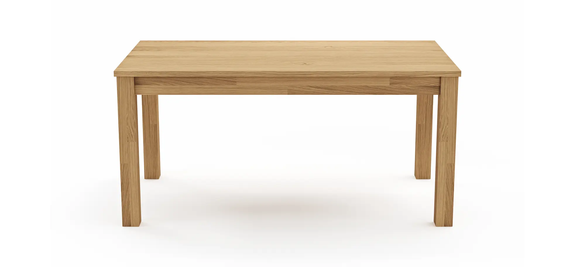 Esstisch Dinner - verlängerbar, LB ca. 160x90 cm, Wildeiche massiv