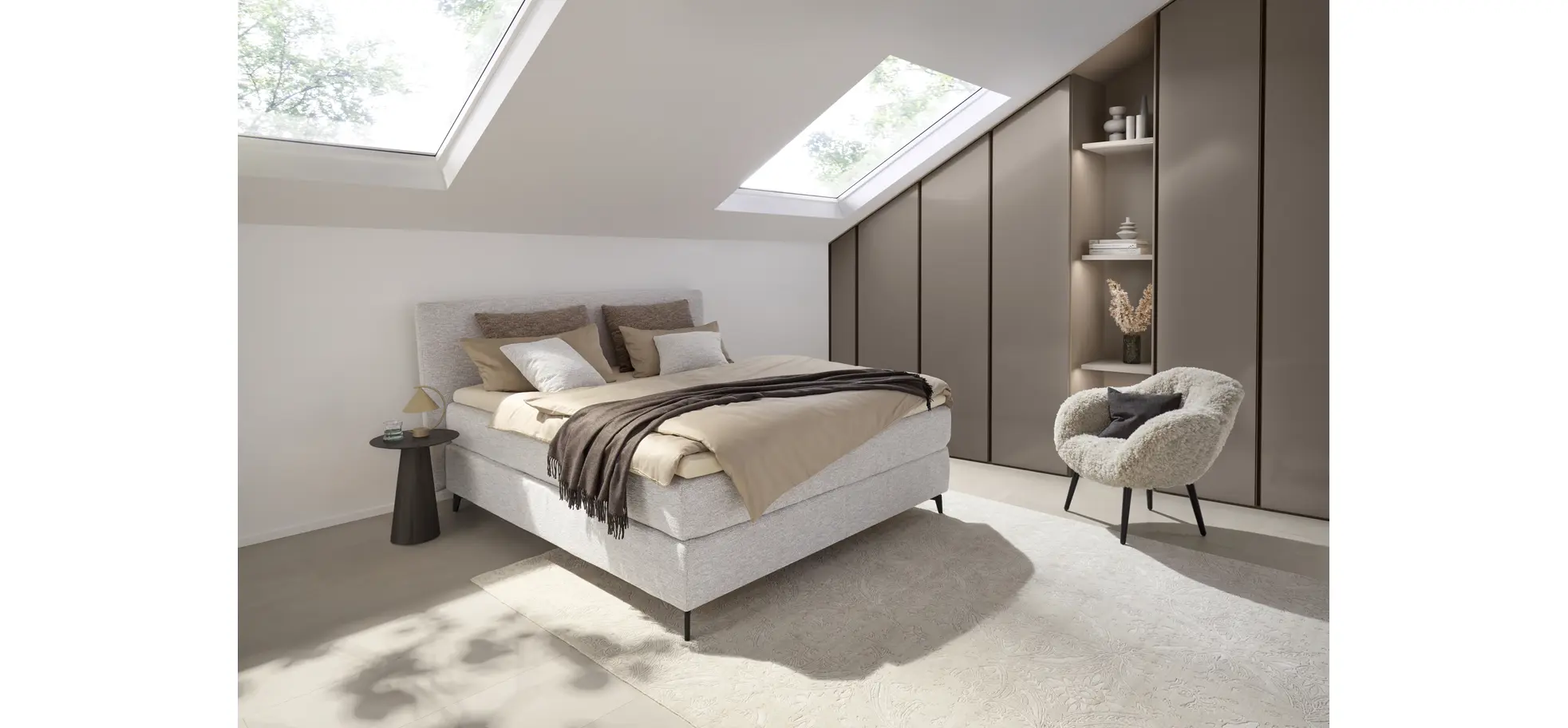 Beistelltisch Cono - DH ca. 40x52 cm, Keramik, Anthrazit