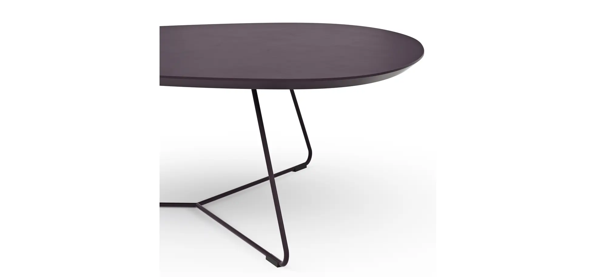 Couchtisch Fano - LBH ca. 87x78x33 cm, Fenix, Aubergine