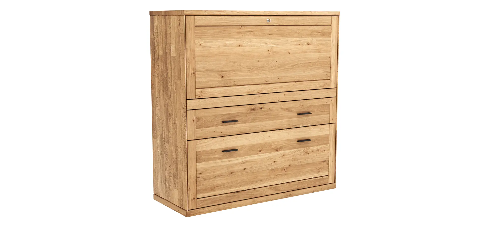 Sekretär Faro 6.0 - Wildeiche massiv, natur geölt 142057