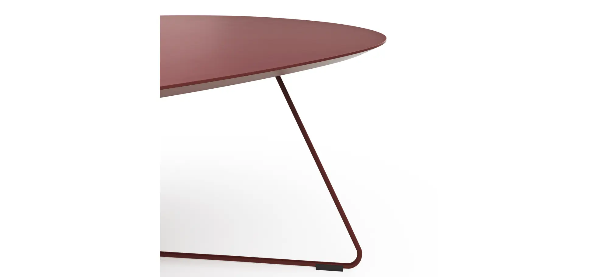 Couchtisch Fano - LBH ca. 121x75x38 cn, Fenix, Bordeaux