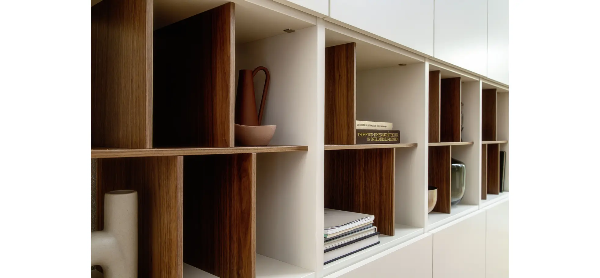 Wohnwand 3900 - B ca. 213 cm, Lack matt, Weiß