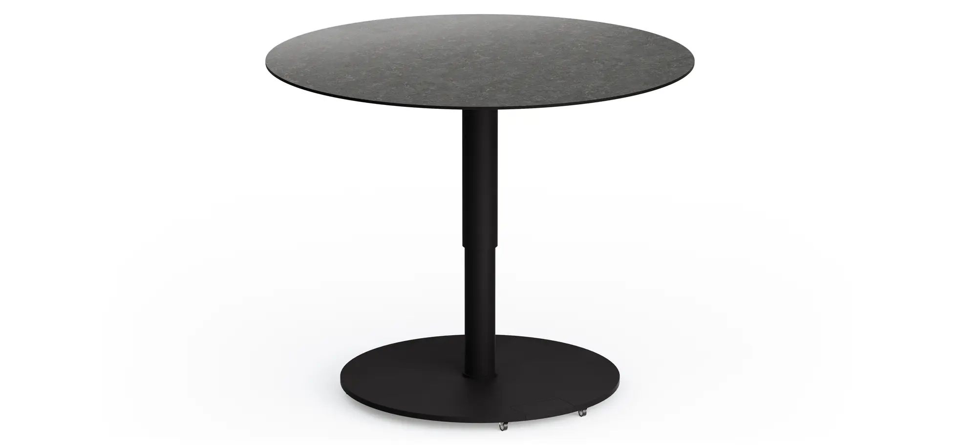 Couchtisch Camas - LBH ca. 75x75x42 cm, Keramik, Schwarz