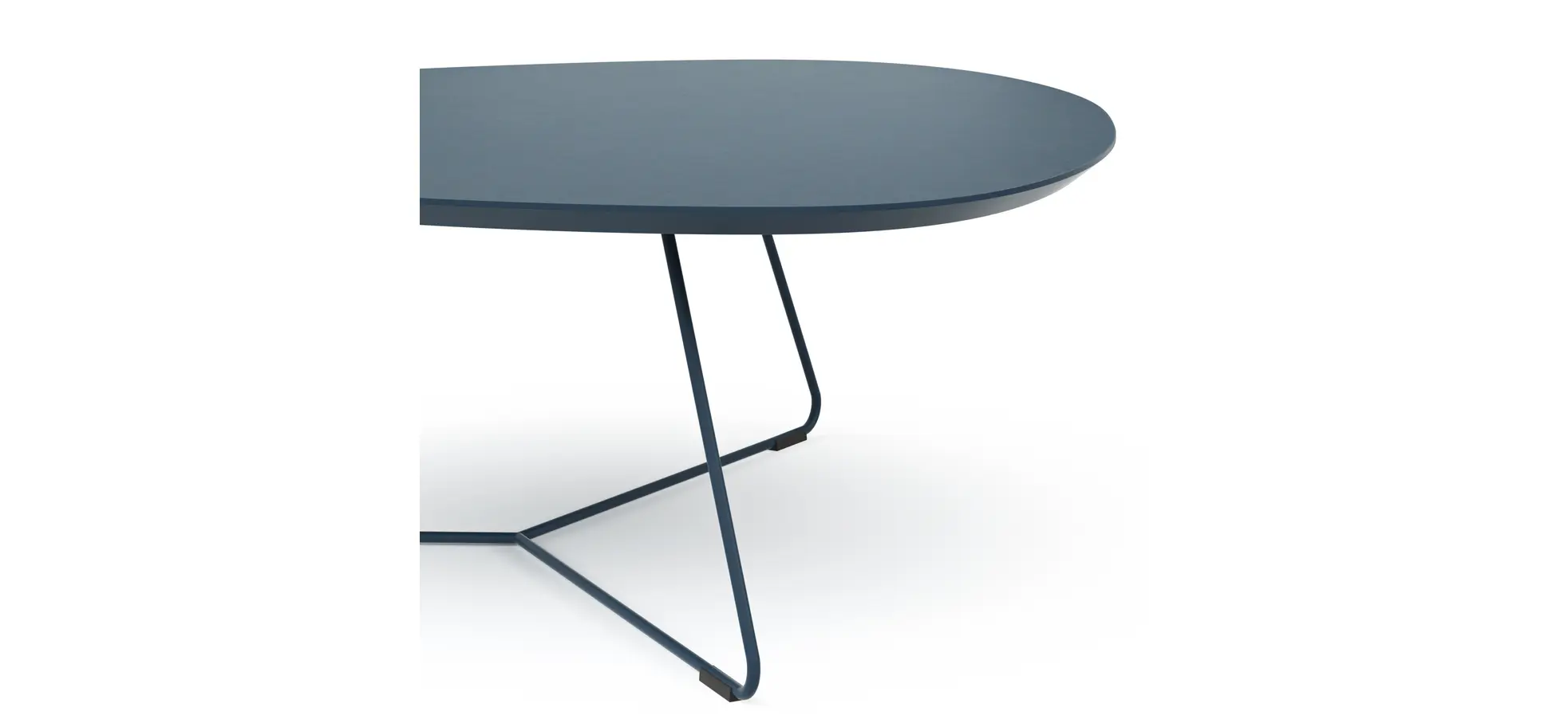 Couchtisch Fano - LBH ca. 87x78x33 cm, Fenix dunkelblau