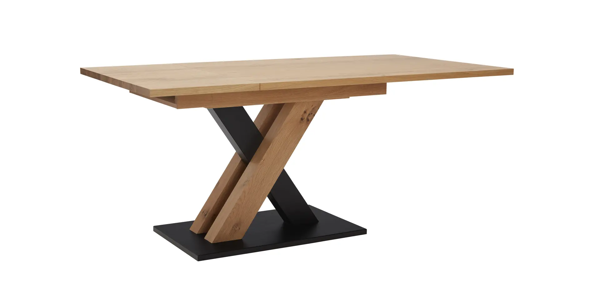 Esstisch Dinner - ausziehbar, LB ca. 130x90cm, Wildeiche massiv 103824