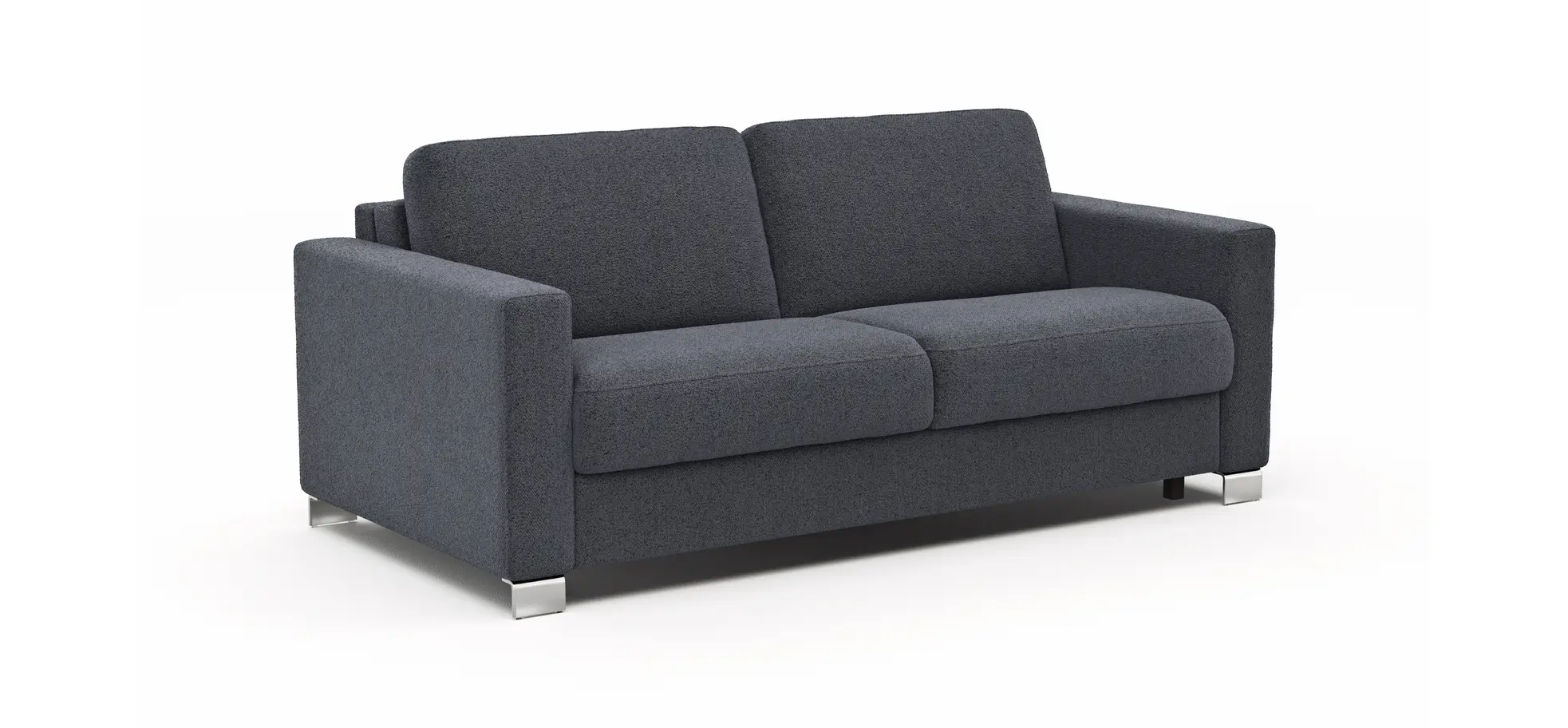 Sofa Nuoro - 2,5-Sitzer inkl. Schlaffunktion, Armlehne 1, Stoff, Eisblau