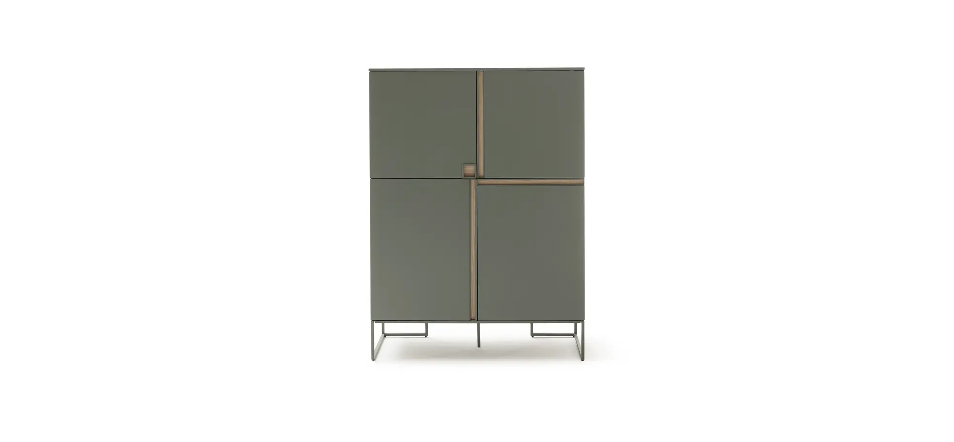 Highboard Venzone - BHT ca. 109x148x41 cm, Lack, Jade