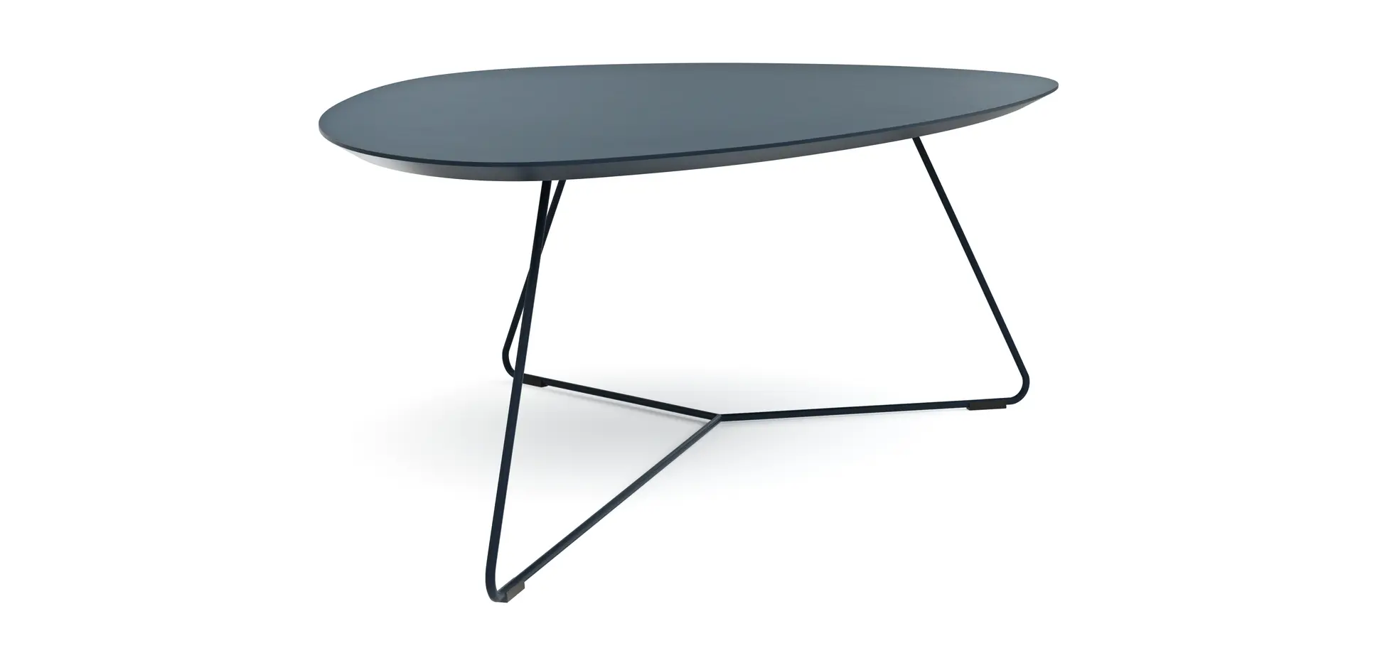 Couchtisch Fano - LBH ca. 121x75x38 cm, Fenix, Dunkelblau