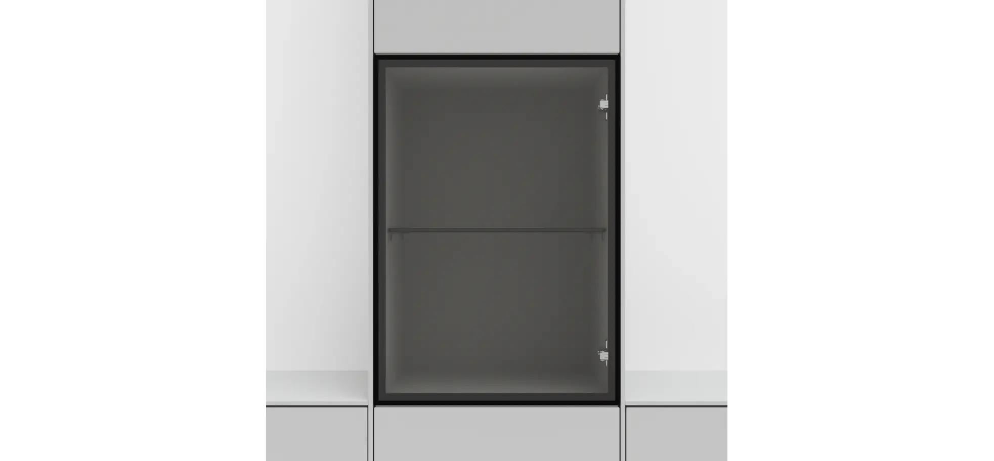 Wohnwand Medio - Lack, Weiß