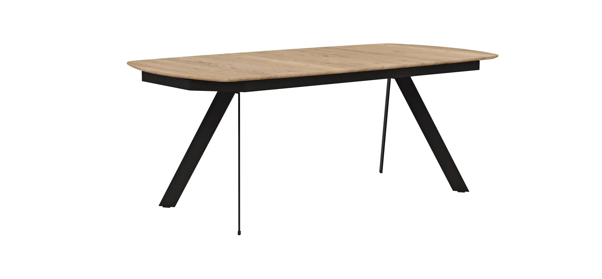 Esstisch Dinner - ausziehbar, LB ca. 200x100 cm, Eiche massiv 110382