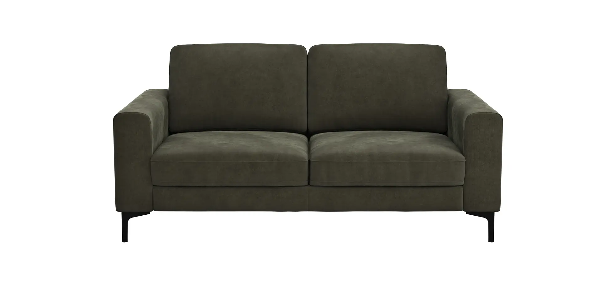 Sofa Oviedo - 2-Sitzer, Stoff, Braungrün 102361