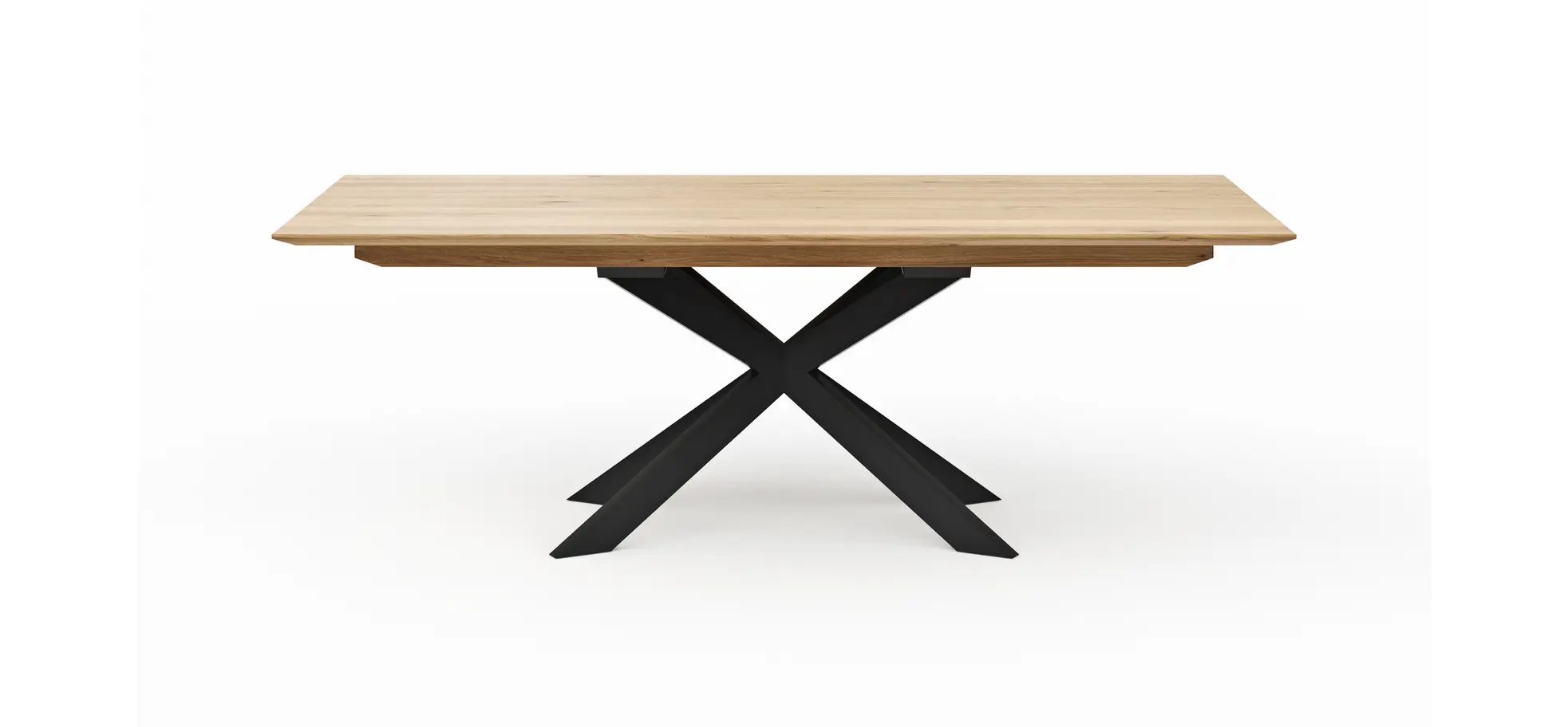 Esstisch Talara Lola - ausziehbar, LB ca. 220x100 cm, Wildeiche Bianco