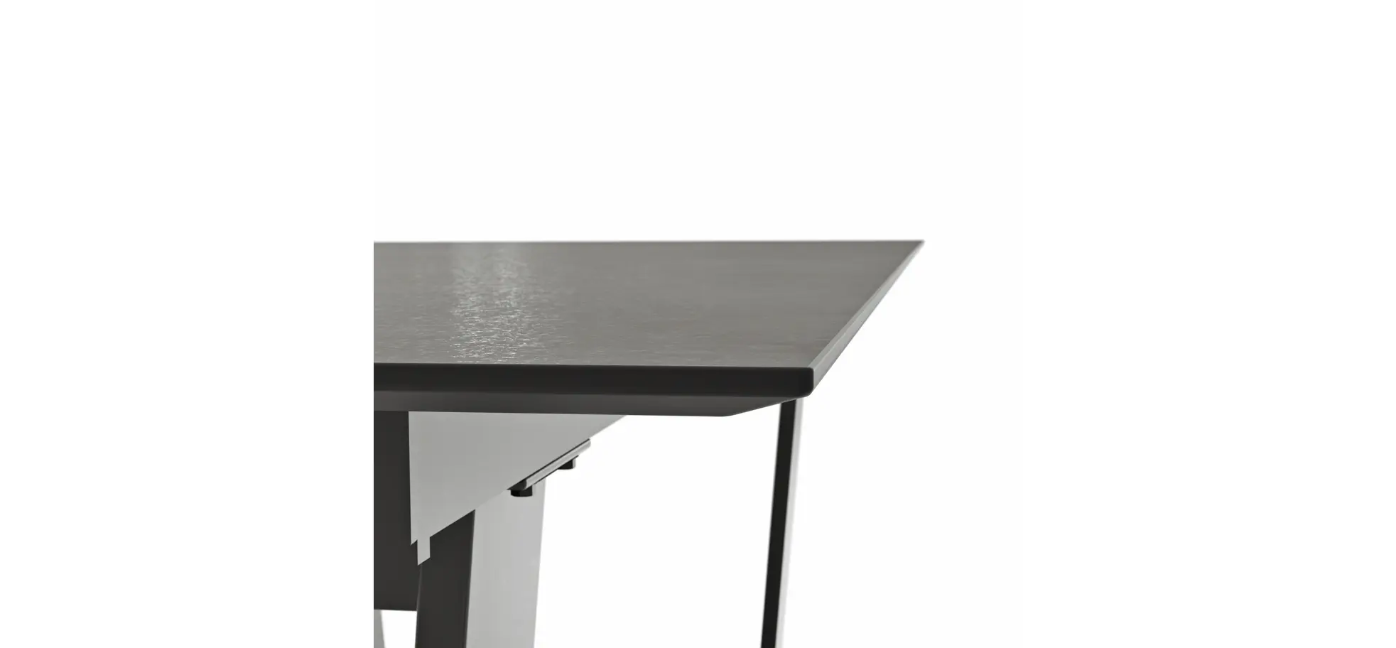 Esstisch Dinner - LB ca. 180x95 cm, Kunststoff, Dunkelgrau