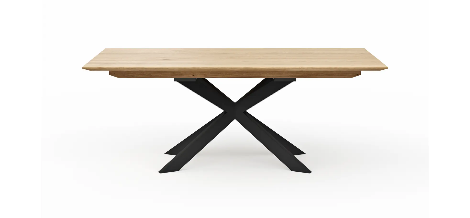 Esstisch Talara Lola - beidseitig ausziehbar, LB ca. 200x100cm, Wildeiche Bianco