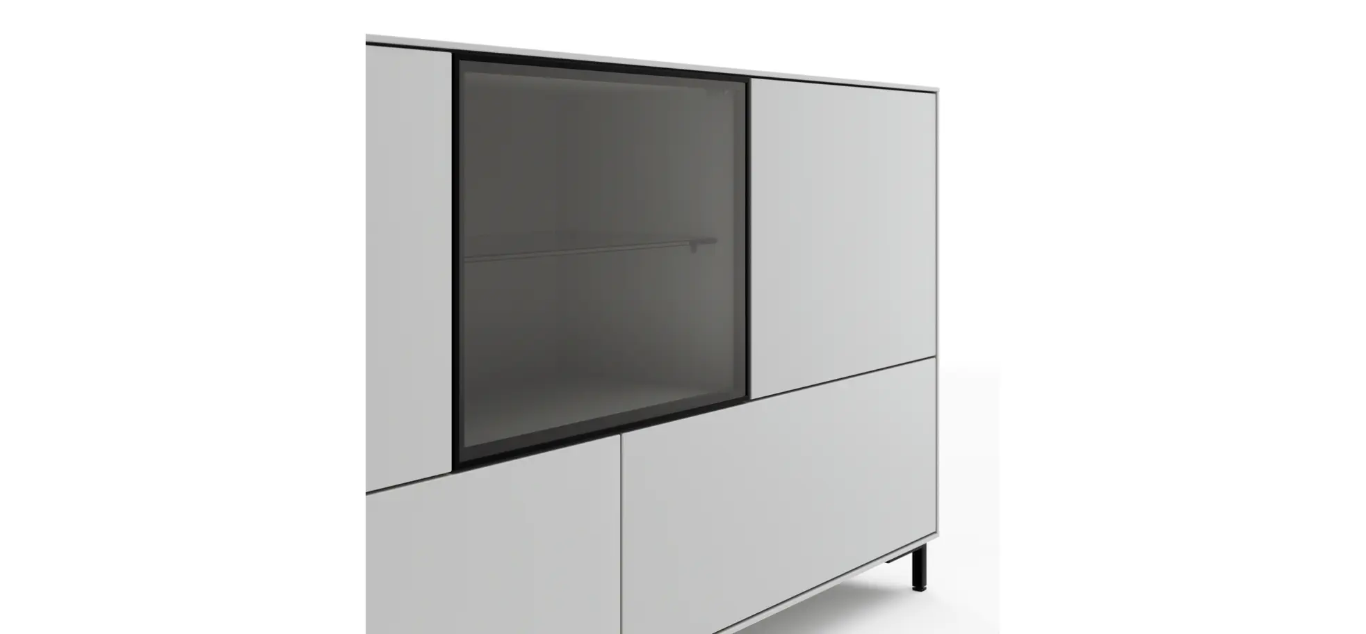 Sideboard Medio - Lack, Weiß