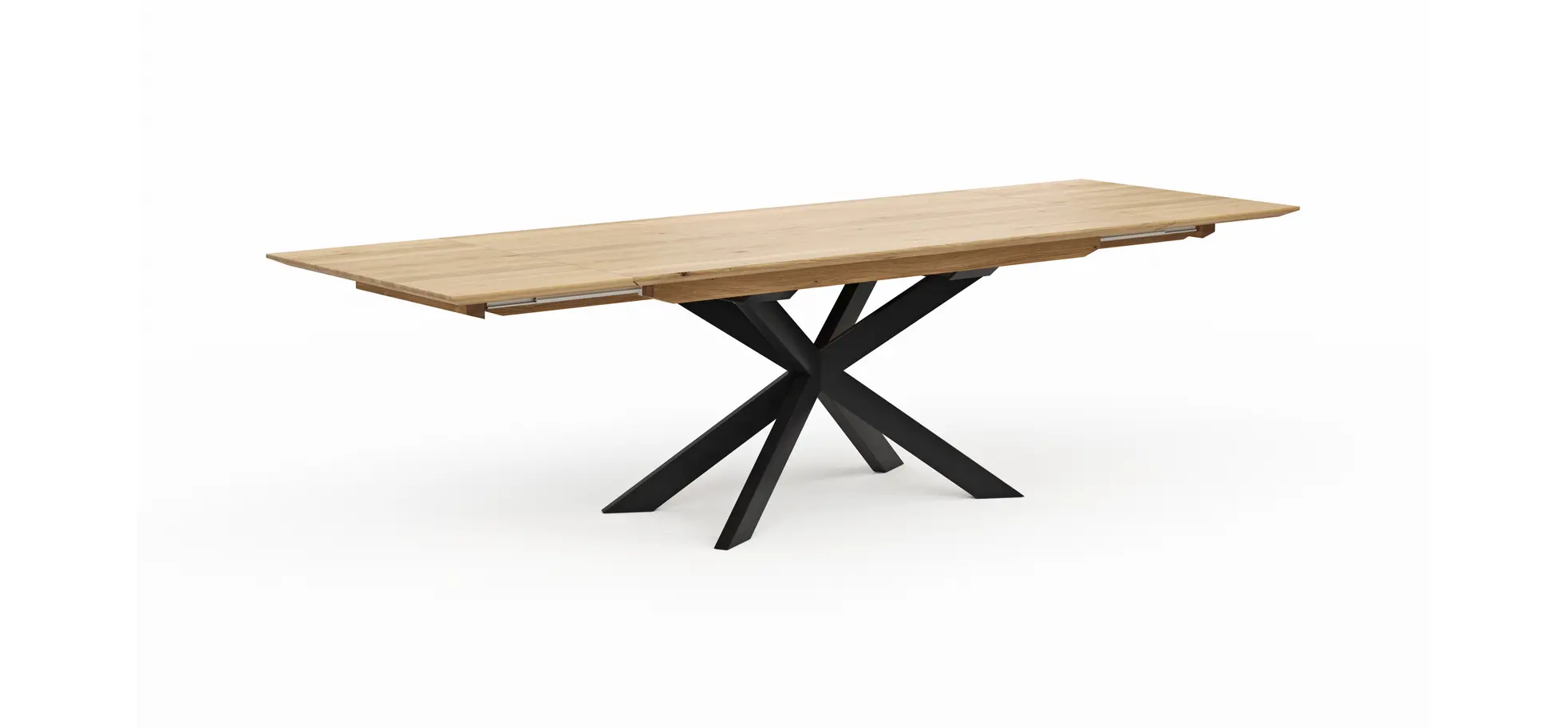 Esstisch Talara Lola - beidseitig ausziehbar, LB ca. 180x90cm, Wildeiche Bianco