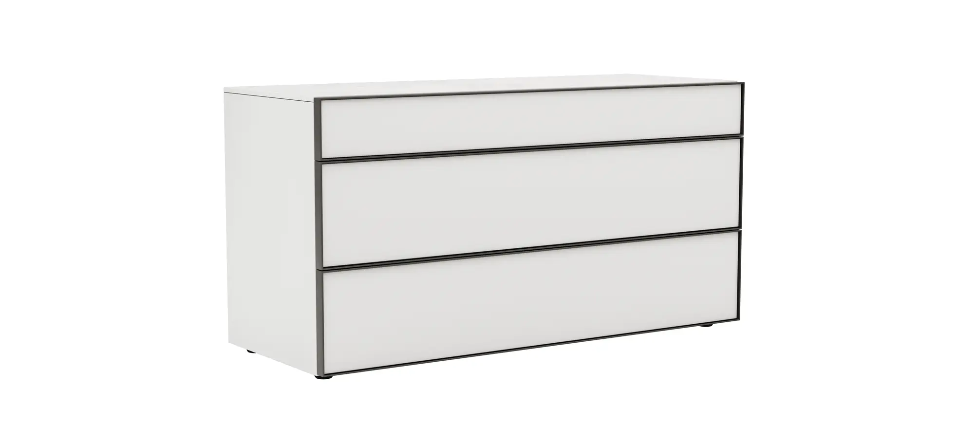 Kommode Loretto - BHT ca. 135x70x53 cm, Lack matt, Weiß 114377