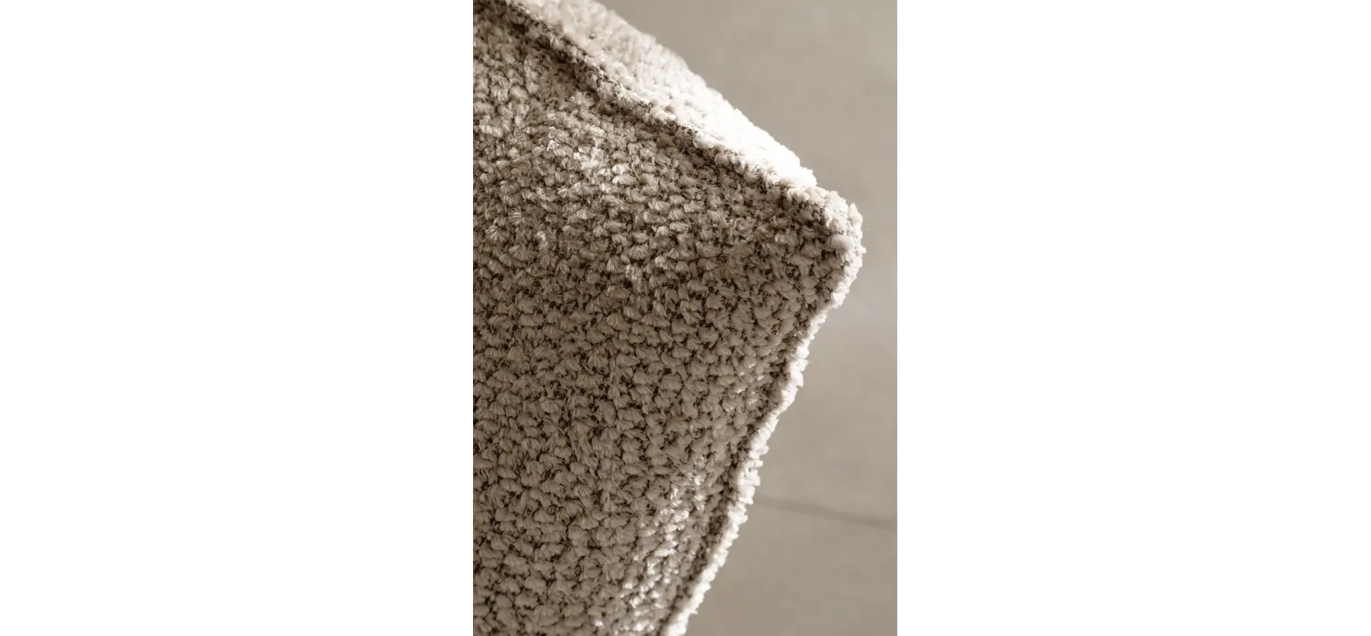 Trapezsofa Motone - Ecke links mit 2-Sitzer, Stoff, Beige