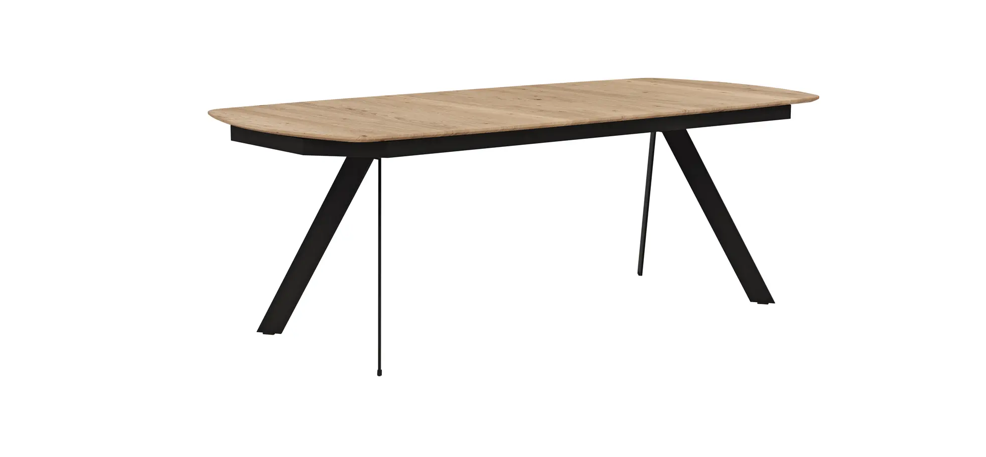 Esstisch Dinner - ausziehbar, LB ca. 220x100 cm, Eiche massiv 110383