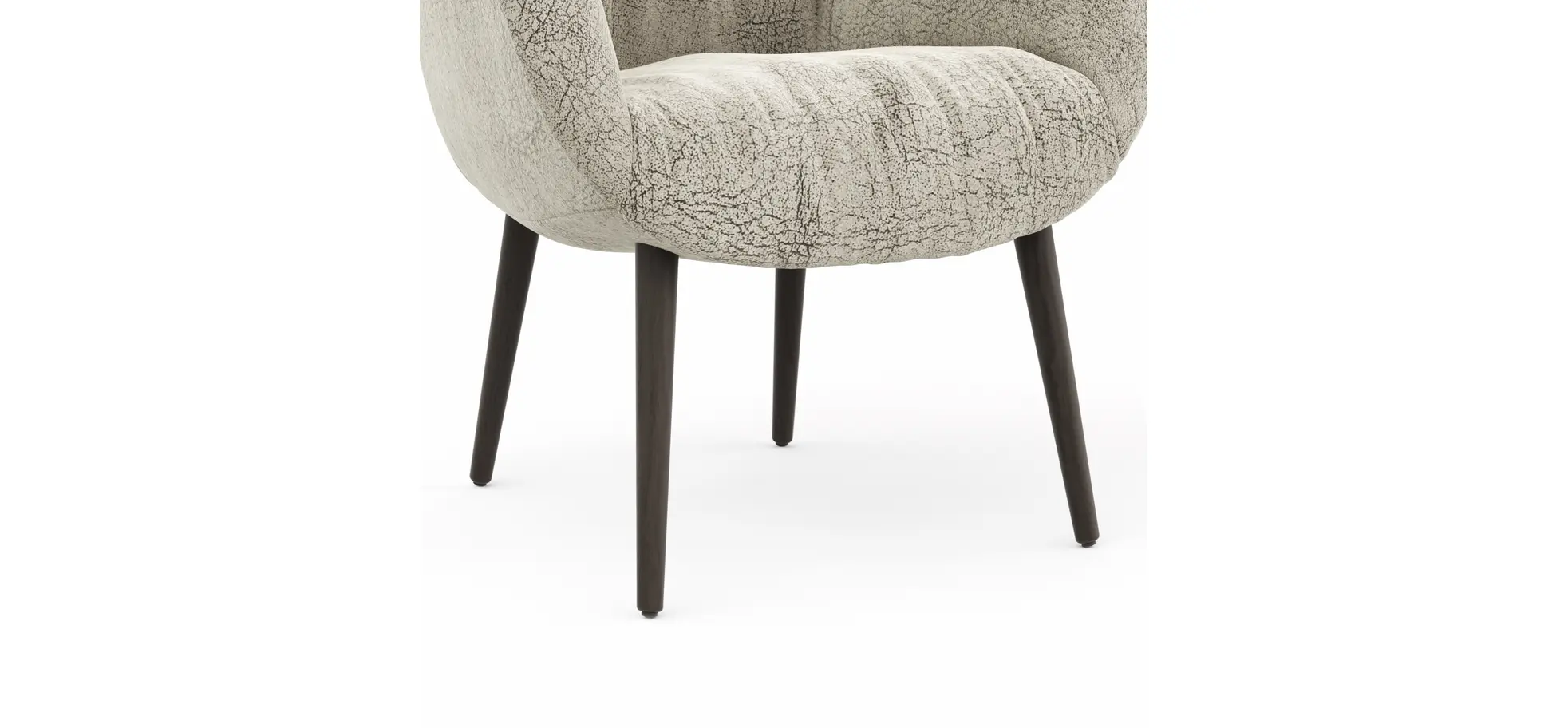 Sessel Sevano - Leder, Offwhite