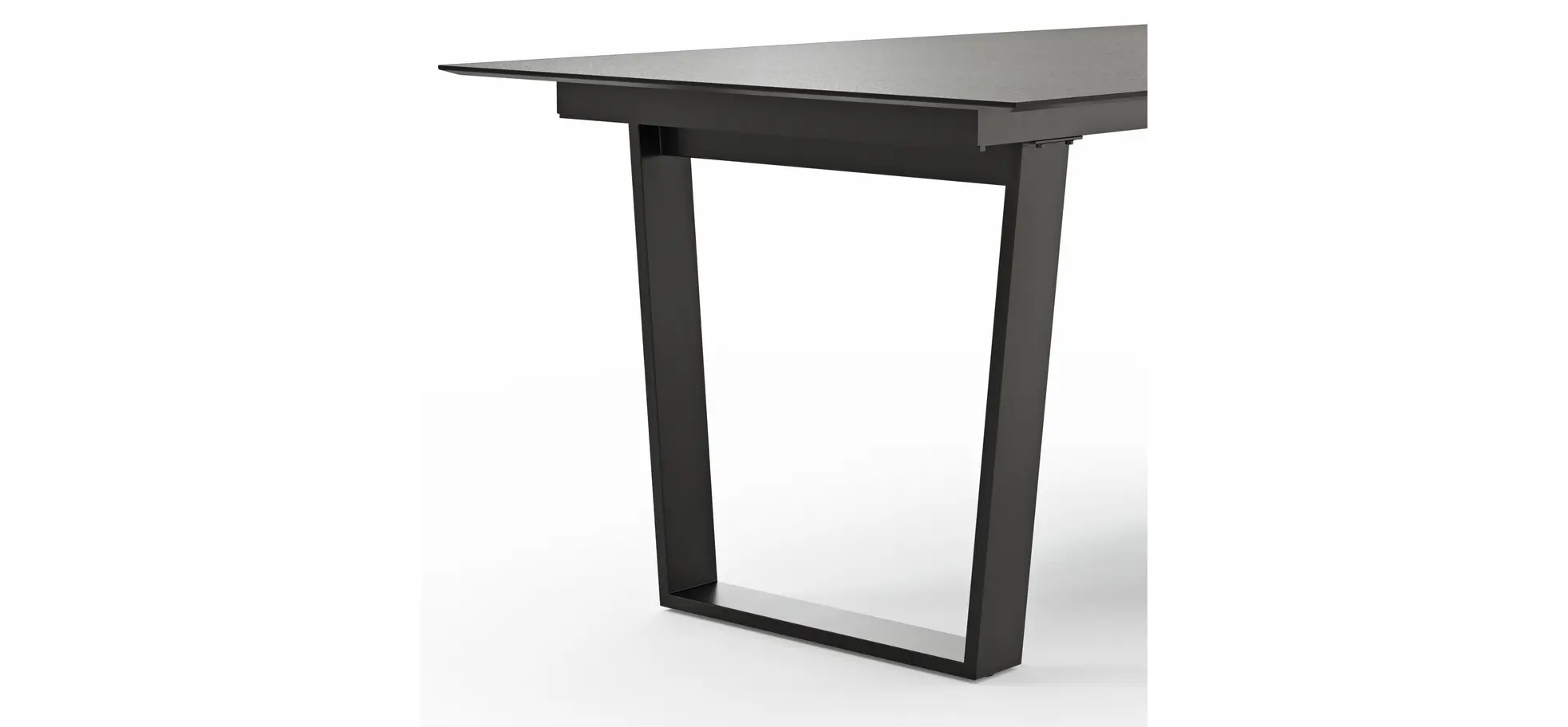 Esstisch Dinner - LB ca. 180x95 cm, Kunststoff, Dunkelgrau