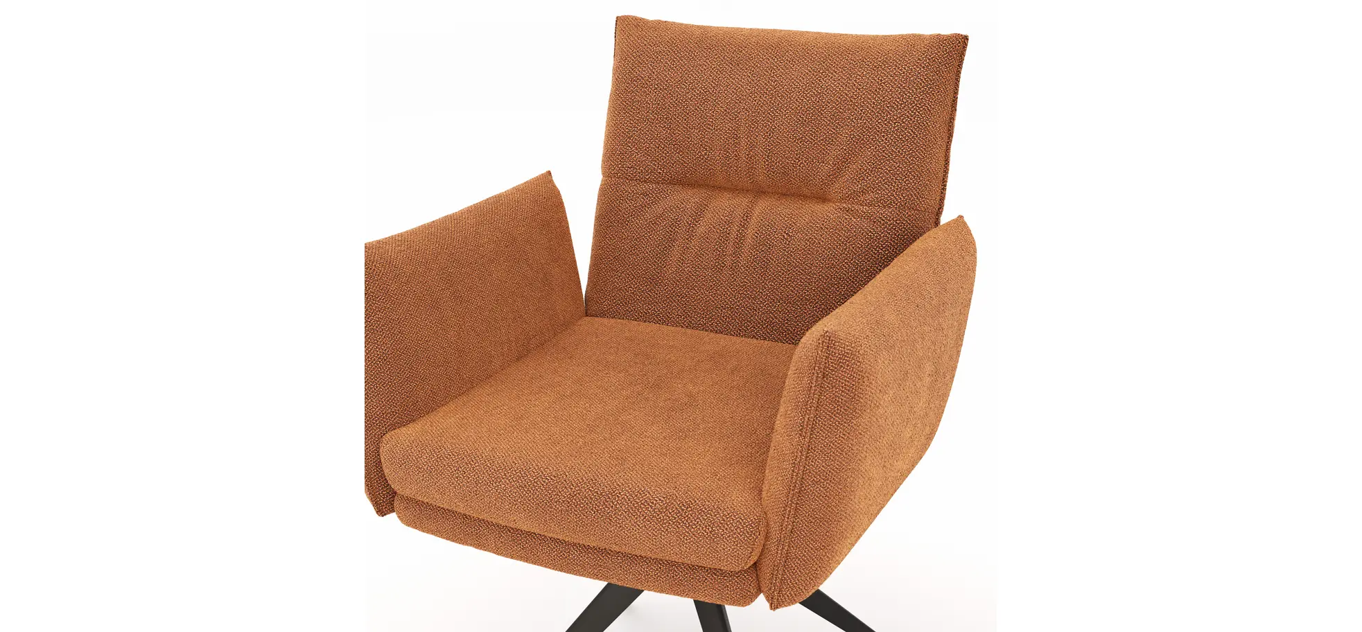 Armlehnstuhl Coscino - Stoff, Terrakotta