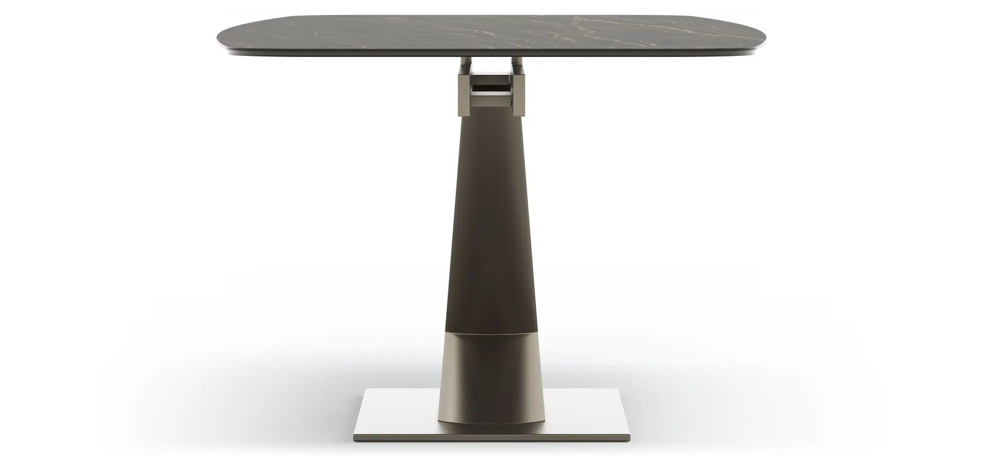 Esstisch Savona - LB ca. 280x100 cm, Fix, Keramik, Schwarz, Bootsform