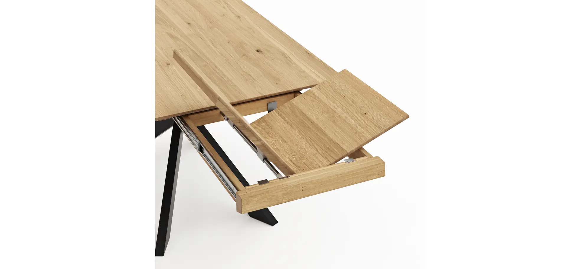 Esstisch Talara Lola - ausziehbar, LB ca. 180x90cm, Wildeiche Bianco