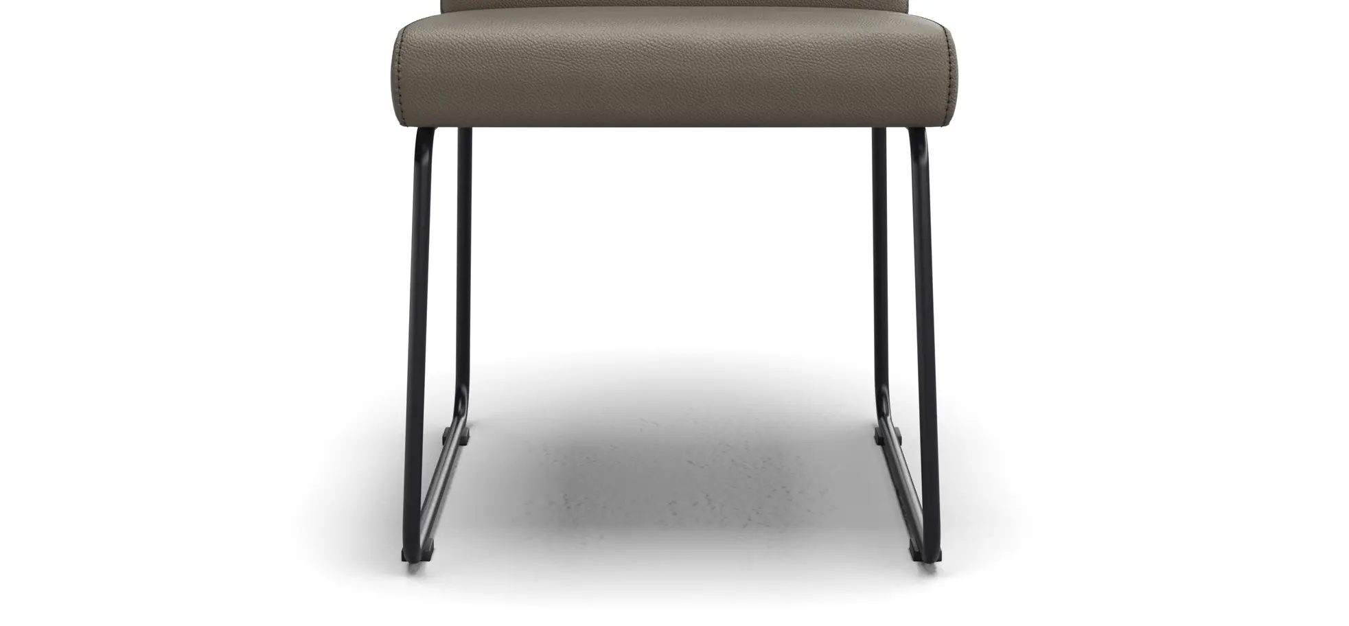 Polsterstuhl Carmelo - Leder, Olive