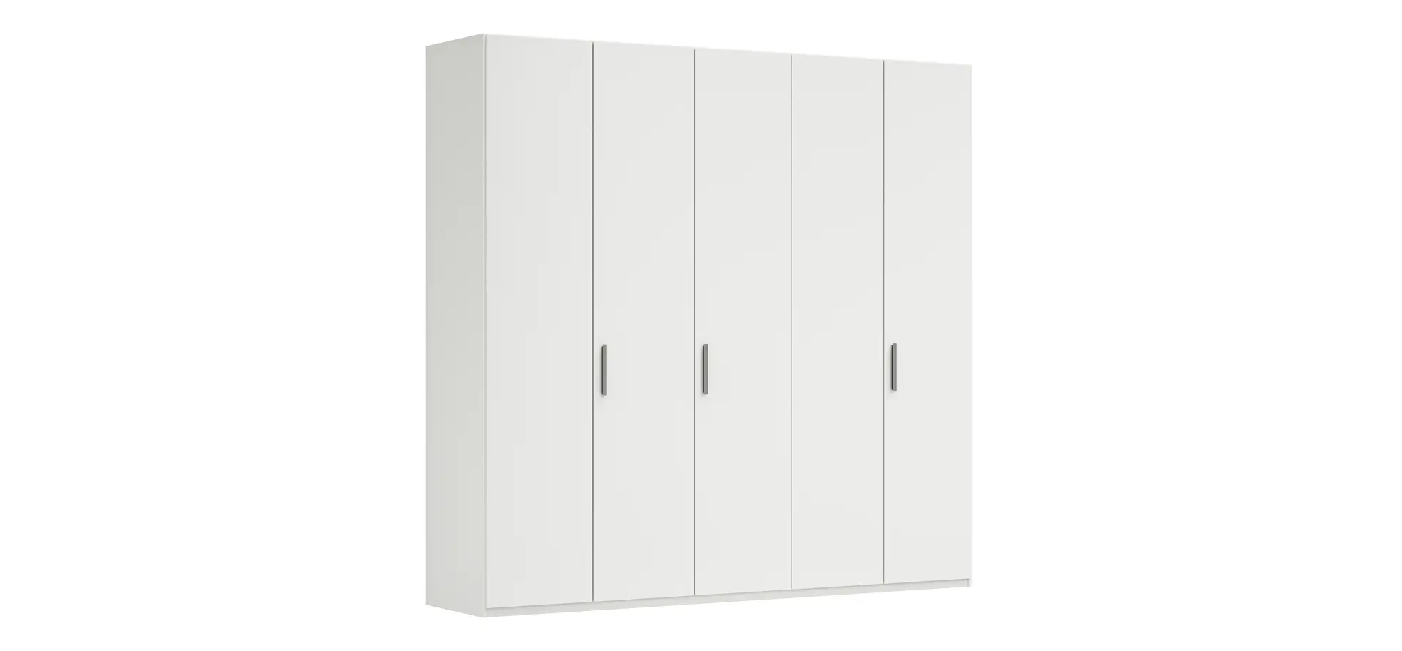 Drehtürenschrank Viana - B. ca. 250 cm, Lack, Weiß 106193