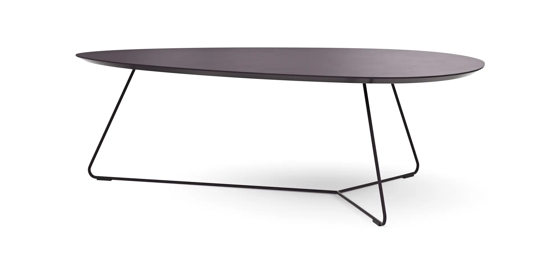 Couchtisch Fano - LBH ca. 121x75x38 cm, Fenix, Aubergine