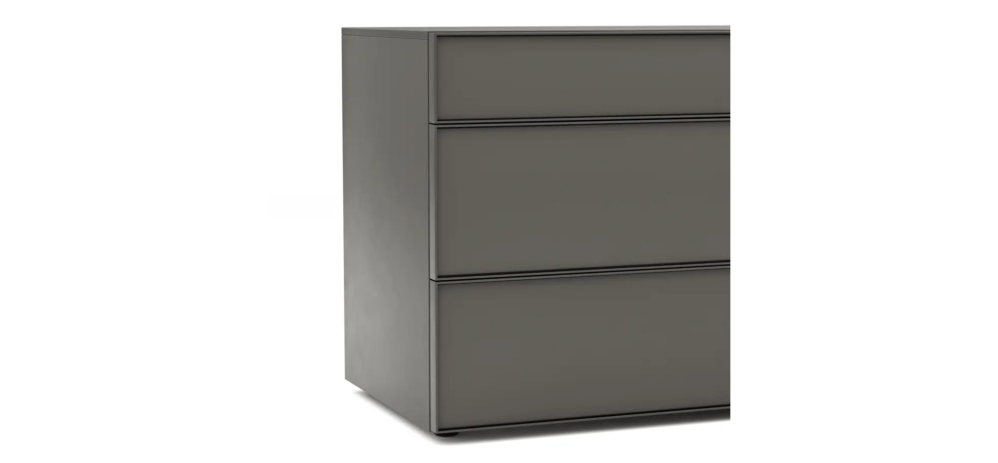 Kommode Loretto - BHT ca. 135x70x53 cm, Lack matt, Anthrazit