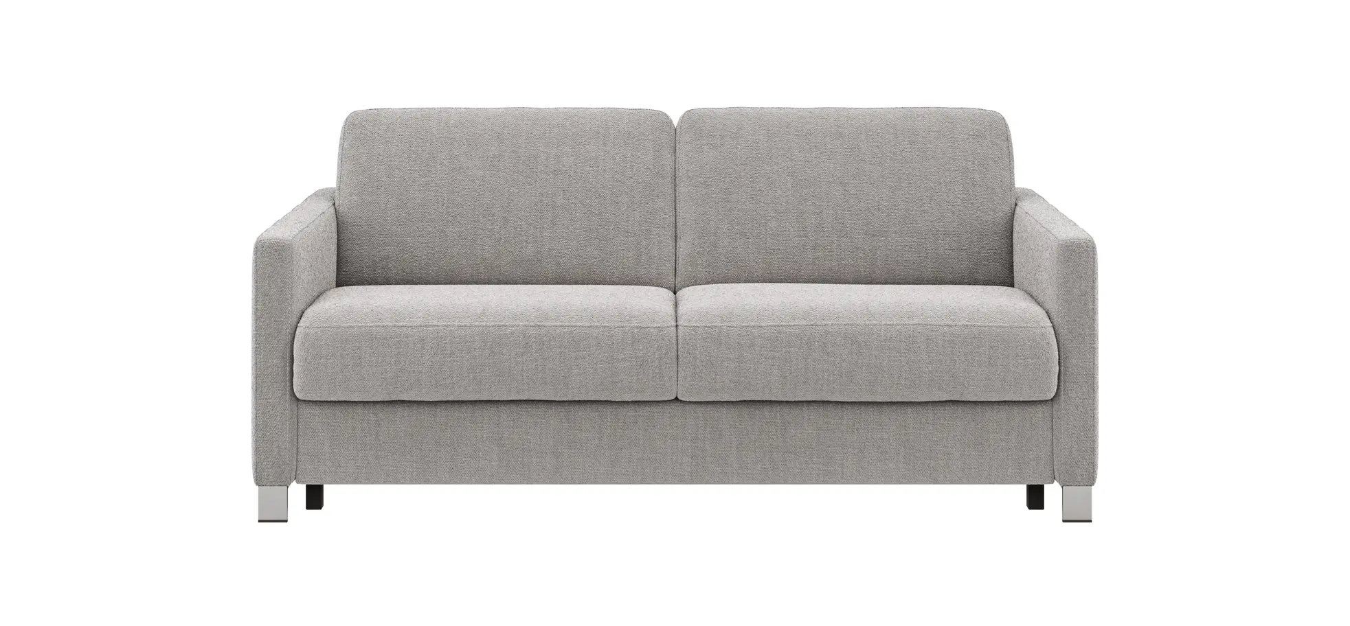 Sofa Nuoro - 2,5-Sitzer inkl. Schlaffunktion, Armlehne schmal, Stoff, Grau 109129
