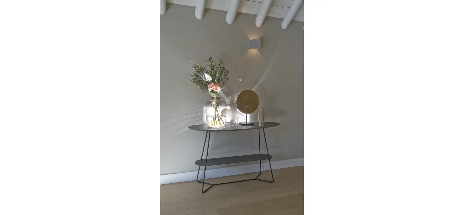 Konsolentisch Fano - BHT ca. 120x75x45 cm, HPL, Bronze