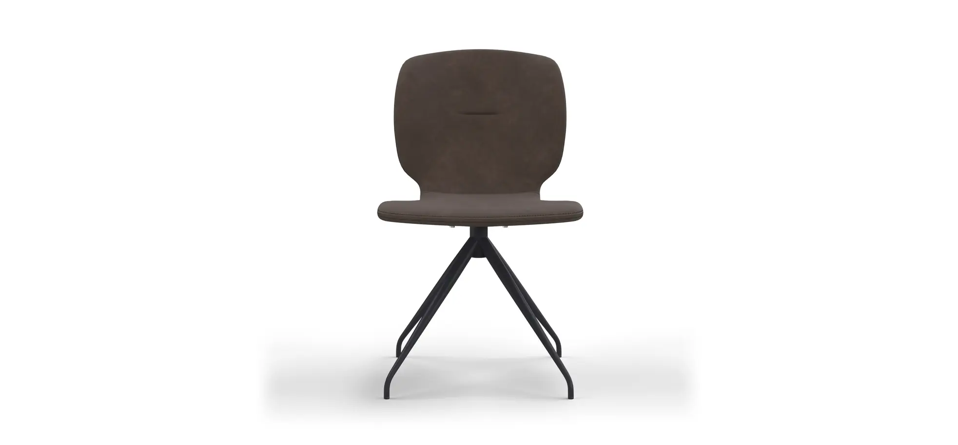 Stuhl Saltino - Stoff, Dunkelbraun