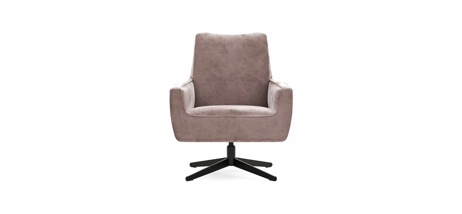 Drehsessel Matina - Größe L, Velour, Mauve