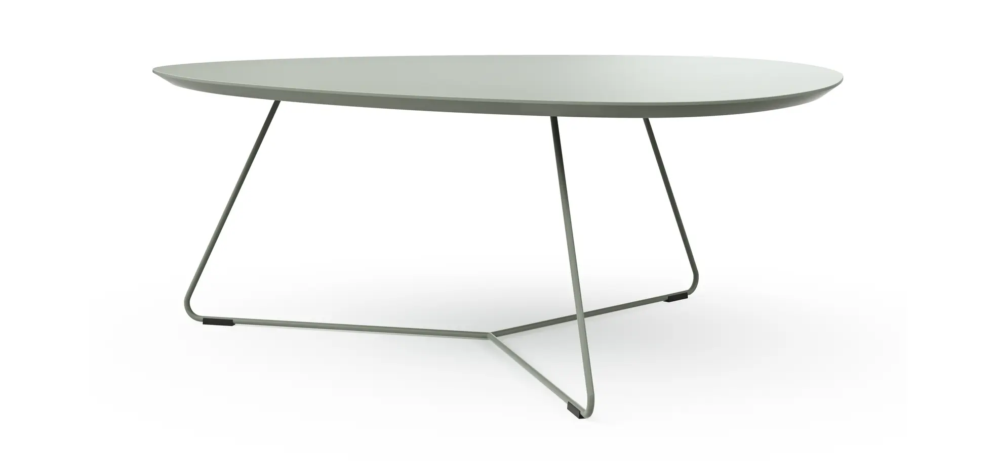 Couchtisch Fano - LBH ca. 96x86x38 cm, Fenix, Olivgrün