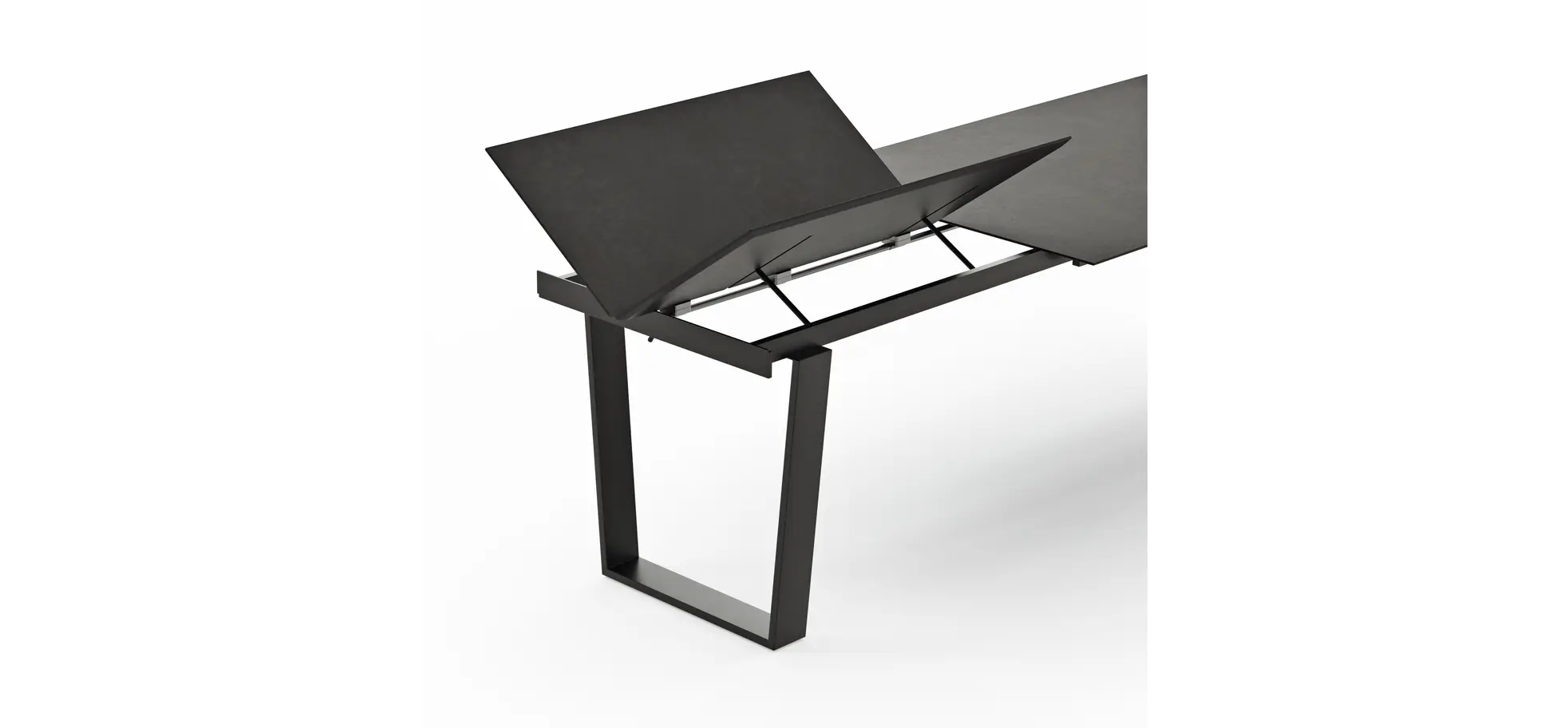 Esstisch Dinner - verlängerbar, LB ca. 180x95 cm, Kunststoff, Dunkelgrau