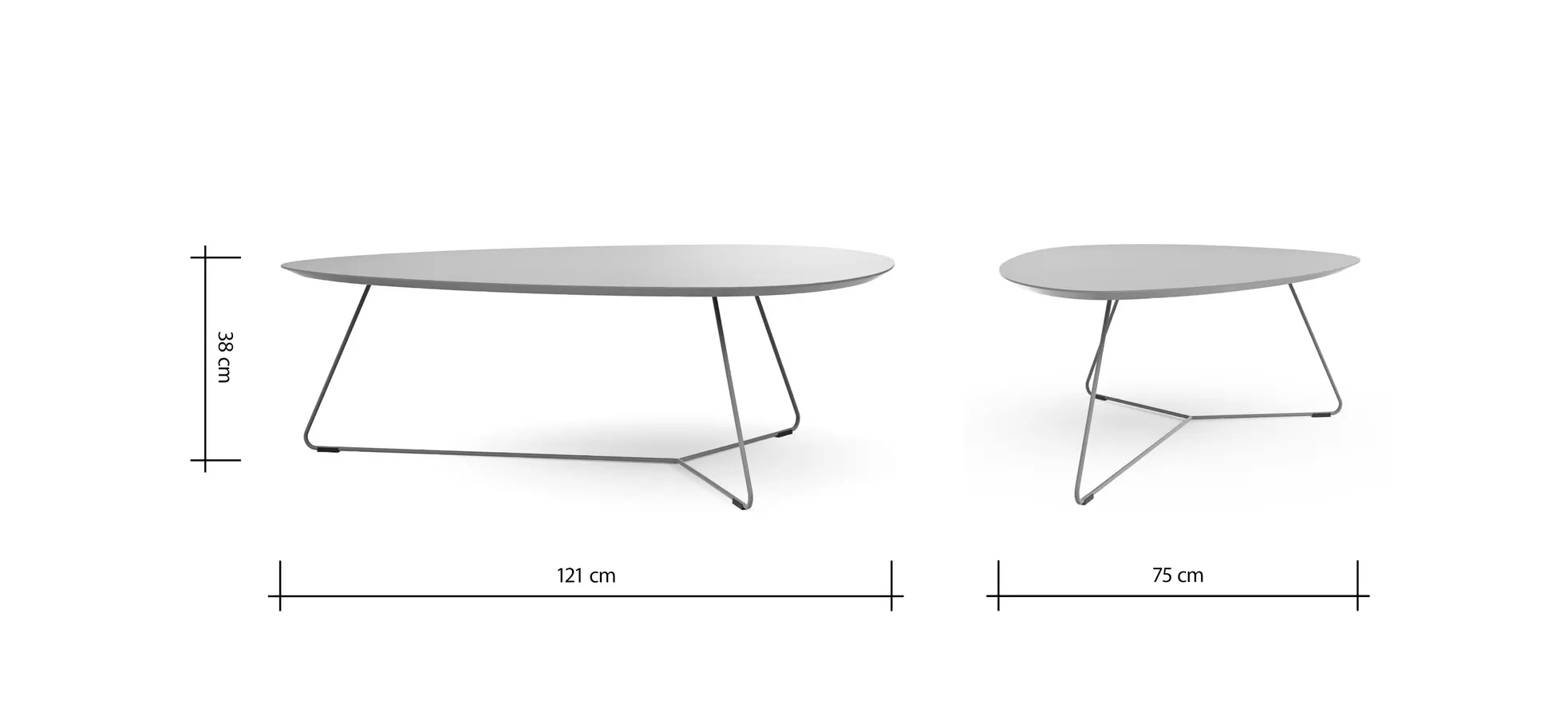 Couchtisch Fano - LBH ca. 121x75x38 cm, Fenix, Olivgrün