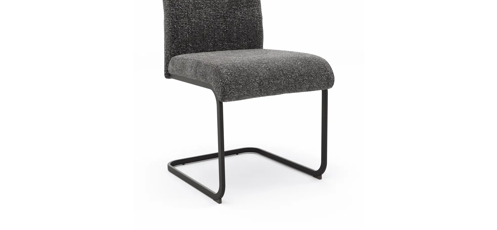 Freischwinger Dinner - Stoff, Anthrazit