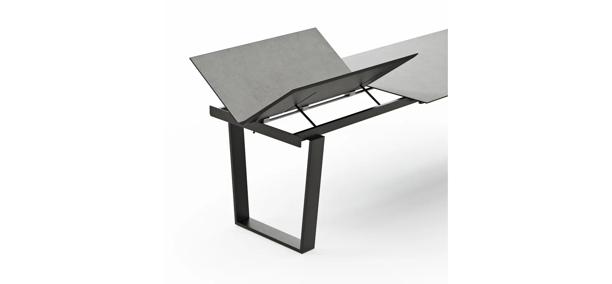 Esstisch Dinner - verlängerbar, LB ca. 200x95 cm, Kunststoff, Hellgrau