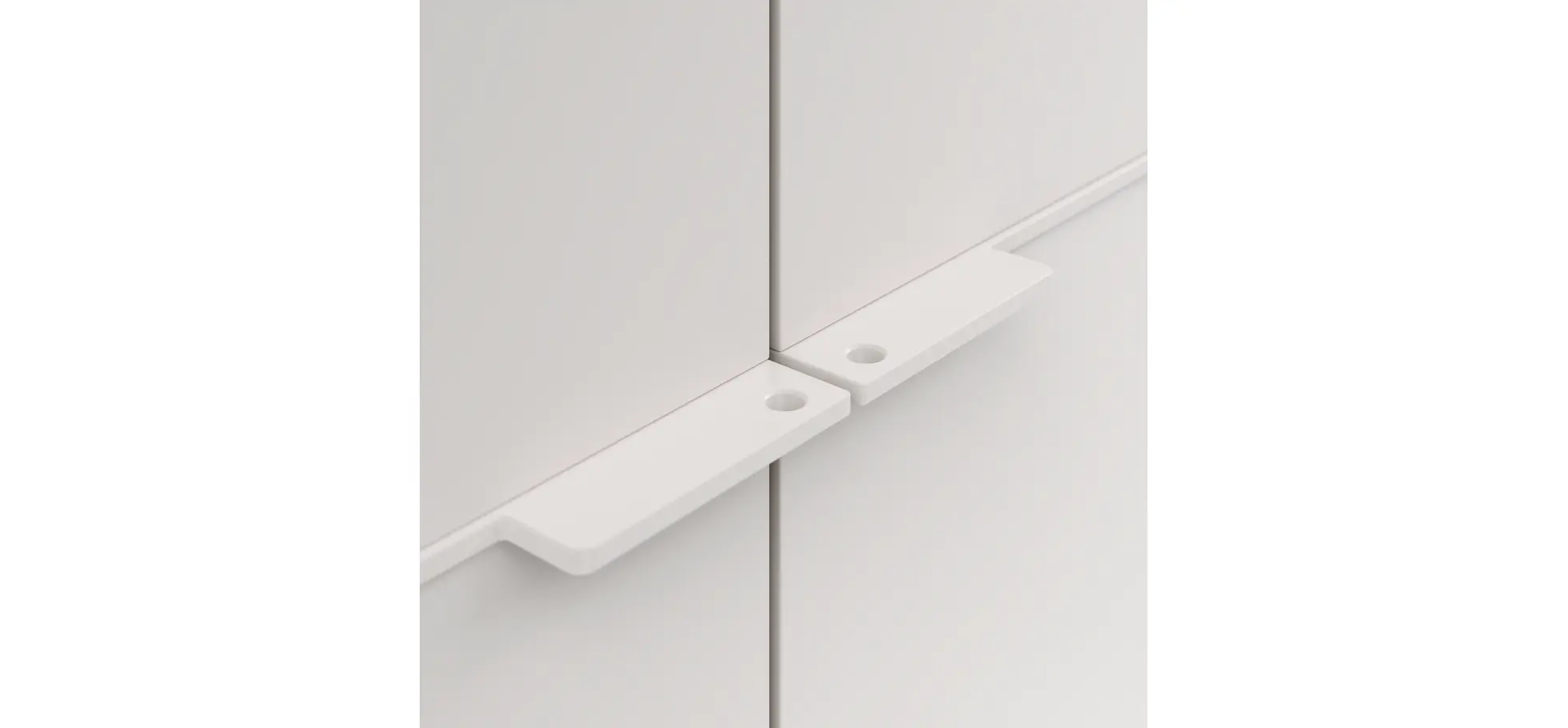Drehtürenschrank Matera - BTH ca. 301x60x235 cm, Lack Matt, Weiß