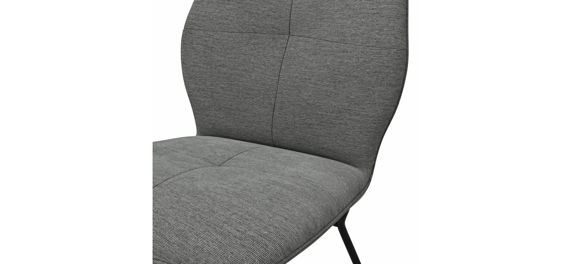 Stuhl Dinner - Stoff, Grau