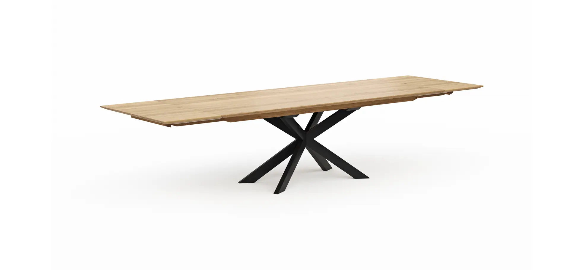 Esstisch Talara Lola - beidseitig ausziehbar, LB ca. 240x100cm, Wildeiche Bianco