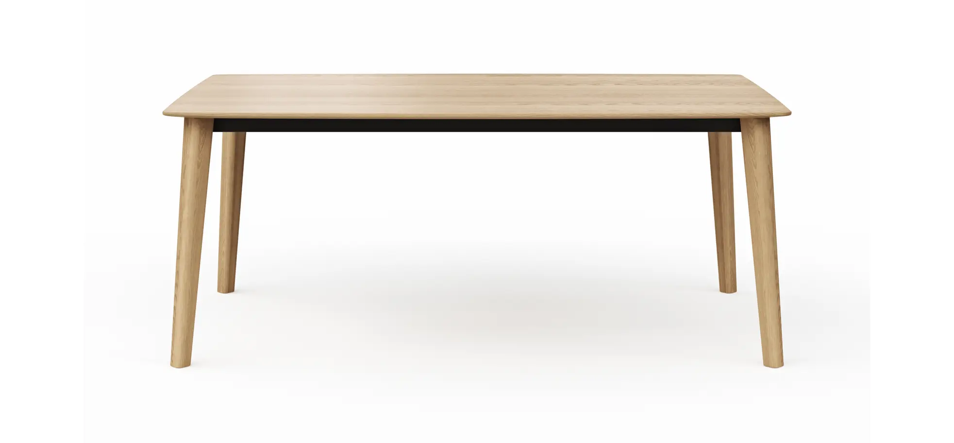 Esstisch Saltino - ausziehbar, LB ca. 180x100 cm, Eiche massiv