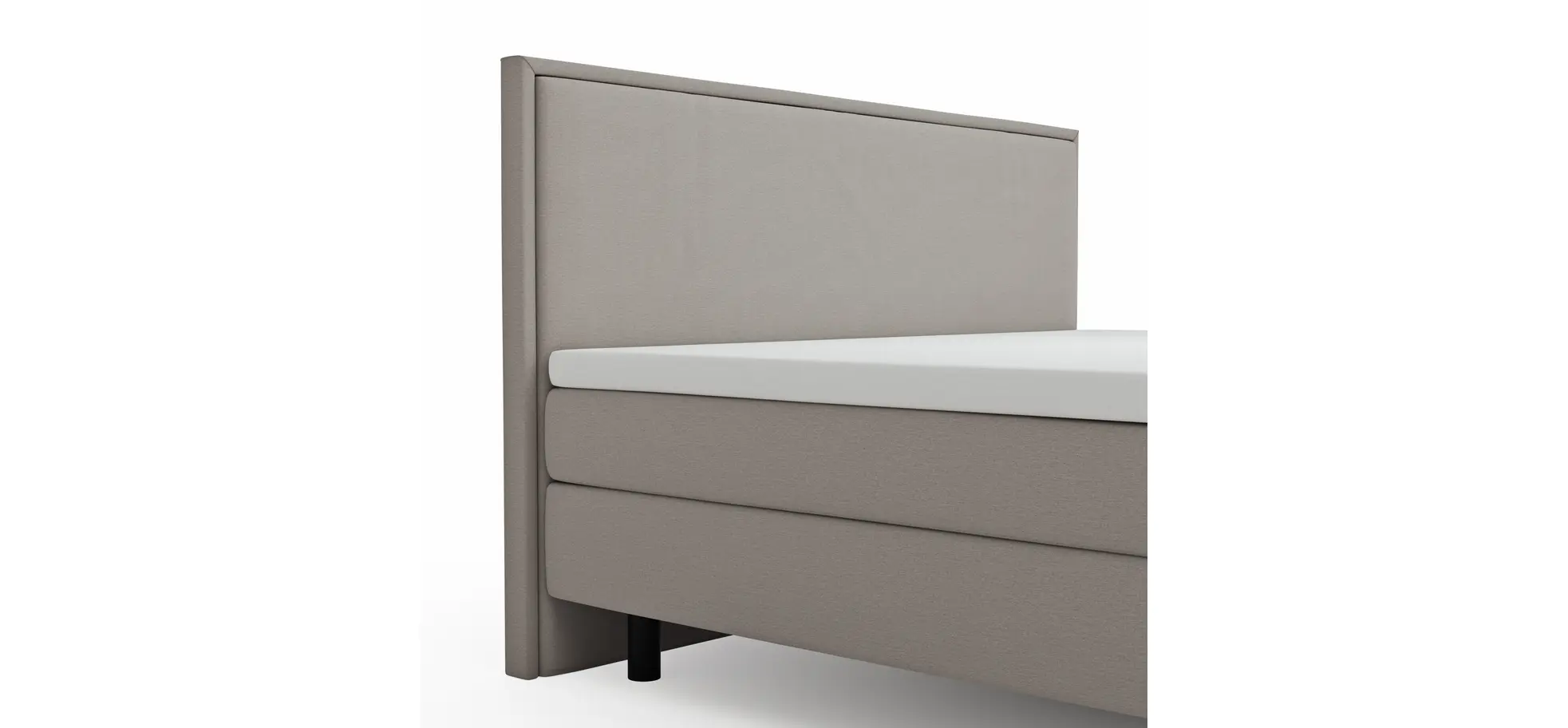 Boxspringbett Valencia - Liegefläche ca. 160x200 cm, Stoff, Mauve